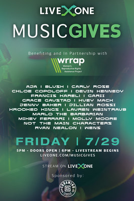 LIVEONE EXPANDS “MUSIC LIVES” FRANCHISE TO UNIFY THE WORLD AROUND MUSIC AND PHILANTHROPIC INITIATIVES -  “MUSIC GIVES” FESTIVAL