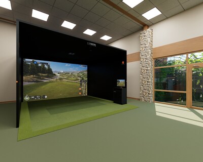 TrackMan simulator rendering