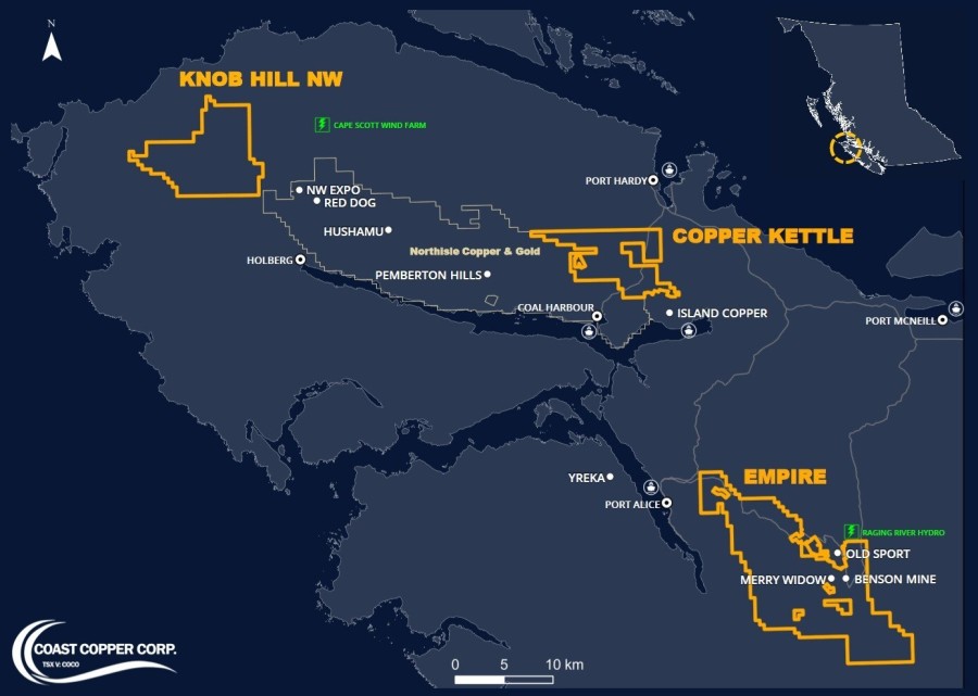 Figure 1: Northern Vancouver Island (CNW Group/Coast Copper Corp.)