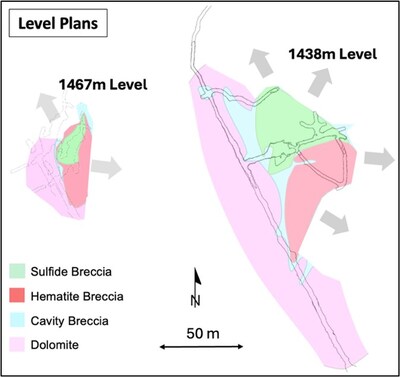 Figure 3- Level Plans (CNW Group/Pan Global Resources Inc.)