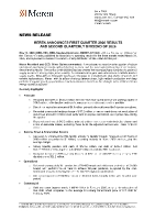 MEREN ANNOUNCES FIRST QUARTER 2026 RESULTS AND SECOND QUARTERLY DIVIDEND OF 2026 (CNW Group/Meren Energy Inc.)