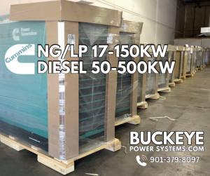 Warehouse view of Buckeye Power Systems