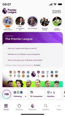 The Premier League Companion gives fans deeper, more personalized and interactive access to the players, teams and the game they love.