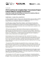 ATCO and AltaLink Complete Major Transmission Project to Boost Alberta’s Energy Infrastructure (CNW Group/Canadian Utilities Limited)