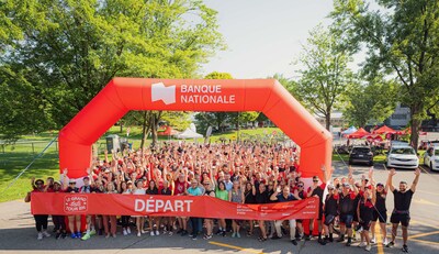 Nearly 410 National Bank employees, retirees and volunteers participated in the 14th edition of the NB Grand Tour. Photo: Maxime Côté, Photographer (CNW Group/National Bank of Canada)
