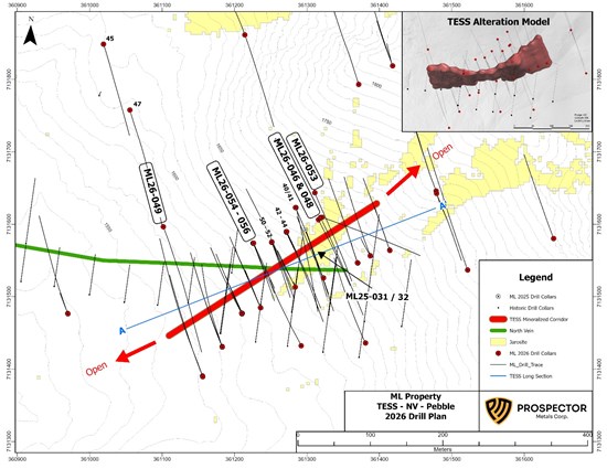 Figure 4: TESS-North Vein Plan Map