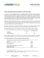 Lundin Gold Declares Quarterly Dividends of $1.21 Per Share (CNW Group/Lundin Gold Inc.)