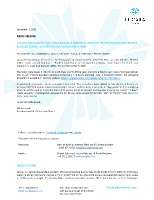 LUCARA ANNOUNCES THAT EURONEXT OSLO BØRS HAS ADMITTED ITS US$350.0 MILLION SENIOR
SECURED BONDS TO REGISTRATION ON EURONEXT ABM