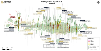 Figure 1 – Copper Plan View (CNW Group/Abitibi Metals Corp.)