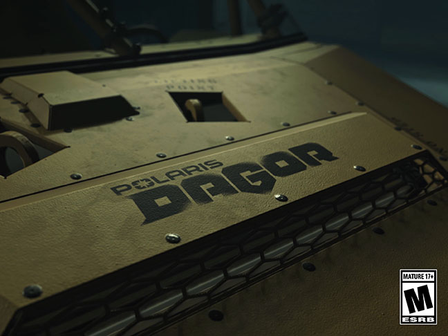 See the Polaris DAGOR in action in Call of Duty®: Modern Warfare® 4. The military vehicle joins the RZR Pro R and Sportsman XP 1000 as the third Polaris vehicle integrated into the Call of Duty franchise.